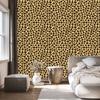 Animal Skin Wallpaper Gold, Ochre, Cream and Rust 50x1000