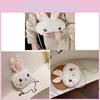 Plush Lolita Bunny Bag With Pearl Chain For Casual Travel And Cute Style