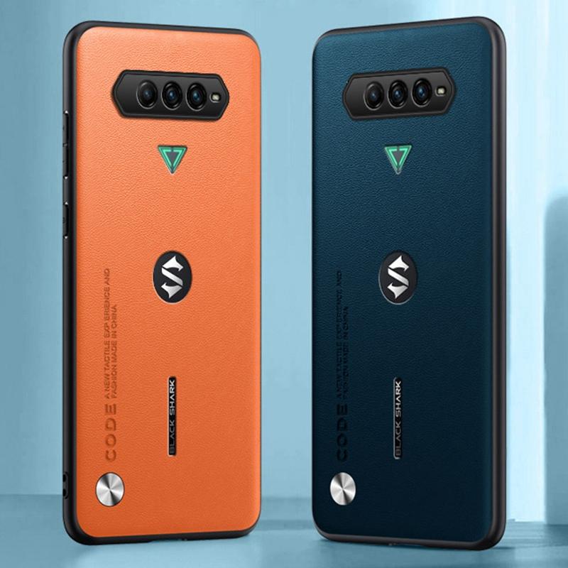 Luxury PU Leather Case For Xiaomi Black Shark 4 Pro Matte Cover Silicone Protection Phone Case For BlackShark 4 Pro 4Pro Coque