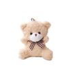 Bear Plush Doll Keychain with Bow Tie - Cute Bag Accessory