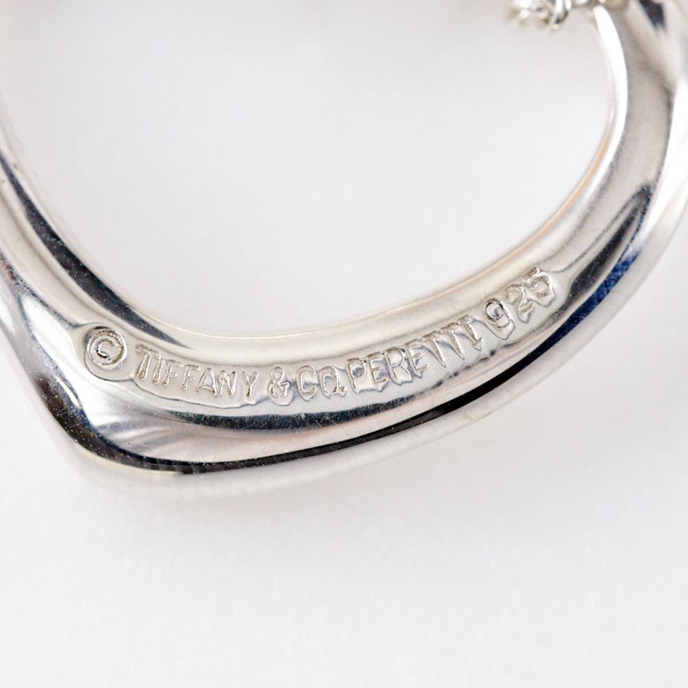 TIFFANY&Co. Open Heart Necklace Elsa Peretti Silver925 Heart 5.7g Women Used