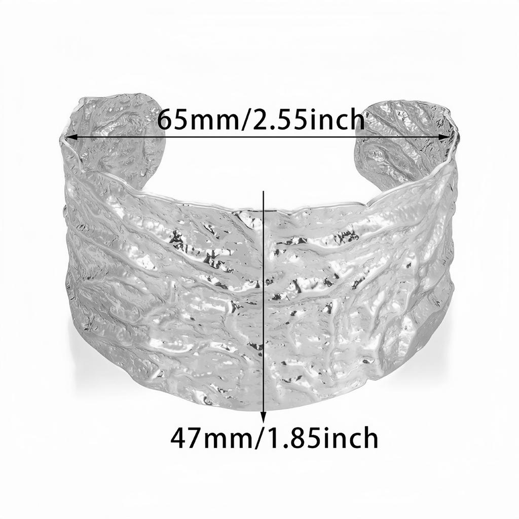 Exquisite klassische Beulenmuster-Öffnungsarmbänder für Frauen, Manschettenarmband, Goldfarbe, Edelstahl, Handornament, Geschenk