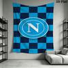 SSC Napoli Logo Wall Hanging Printed Fabric Blanket Decorative Tapestries for Bedroom Living Room Home Decor