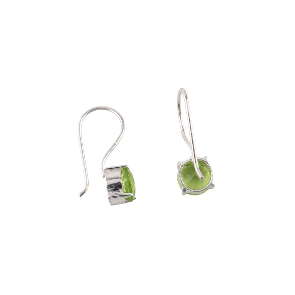 Peridoto Gema Plata de Ley 925 Joyería Hecho a Mano Pendientes Colgantes 0.92" EE-174-1
