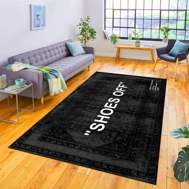 VIKAMA Fashion Carpet Bedroom Living Room Trend Personality Creative Boys Apartment Shoe Wall Bedside Dirty Mat Home Decoration