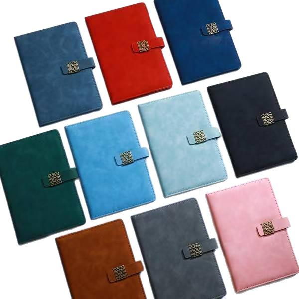 Premium Soft Leather Buckle Diary – Business Office Gift Set with Logo Imprint