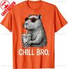 Capybara Sunglasses Gamer Tshirt Funny Saying Chill Bro Cool Kawaii Animal Print Graphic Casual Tee Unisex Streetwear Fashion