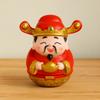 Cartoon New Year Tumbler Doll Blessing Fortune Desktop Decoration God of Wealth Ornament  Gift