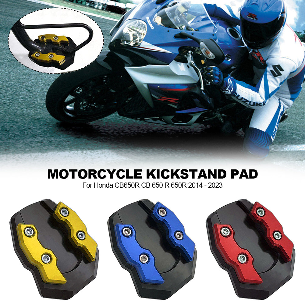 For Honda CB650R CB 650 R 650R 2014 - 2023 Motorcycle Accessories Foot Side Stand Auxiliary Pad Kickstand Support Plate