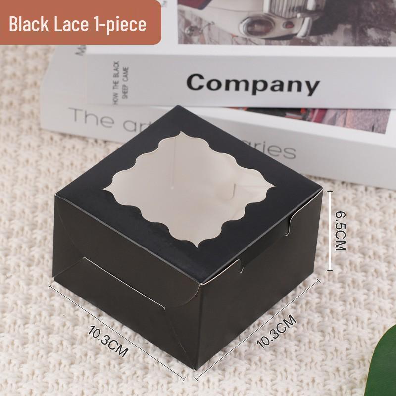 Transparent Window Cake, Muffin, and Cupcake Box for Packaging and Takeout