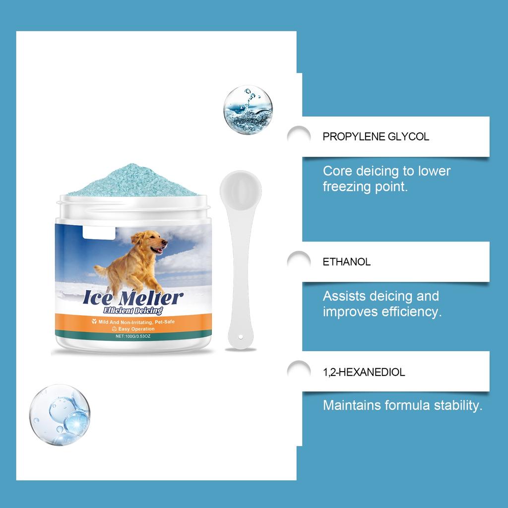 Pet Safety Ice Melting Agent Highly At Melting Snow Suitable For Multiple Scenarios Protects.