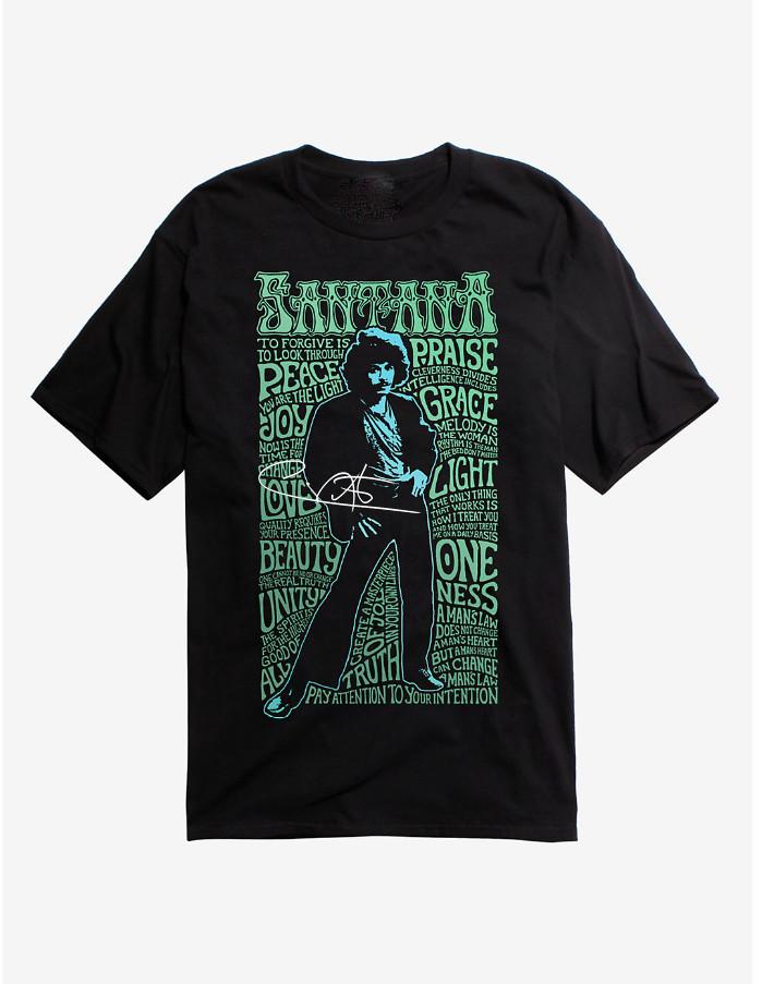 Vintage Carlos Santanaaa Super Star Cotton Black Full Size Shirt UR314 Unisex T-Shirt M