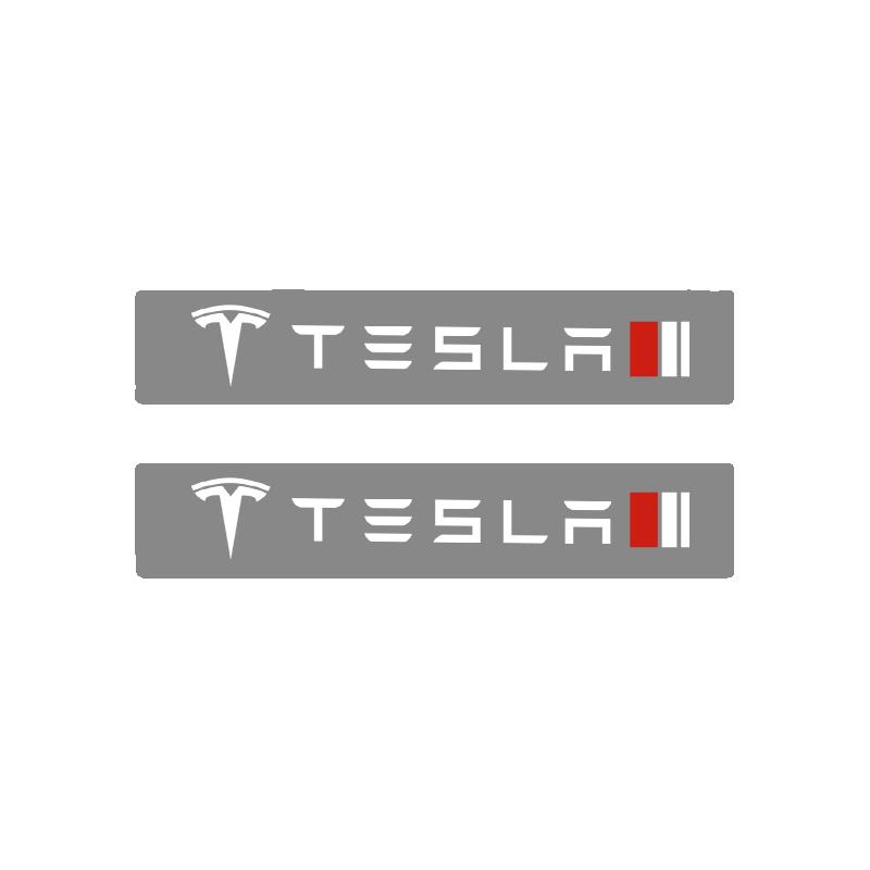 2 Pack Laser Waterproof Car, Tesla Wiper Window Decoration Stickers for Tesla Model 3 Model Y Model S Model X Decal Decoration