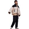 Li Ning Sports Lifestyle Serie Colorblock Logo Bestickt Warm Lässig Locker Daunenjacke Damen Oberbekleidung Schwanenweiß AYMR228-4