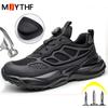 Modne Buty Bezpieczeństwa Dla Kobiet Mężczyzn Oddychające Trampki Robocze Damskie Buty Ze Stalowym Podnoskiem Buty Ochronne Odporne Na Przebicie Lekkie