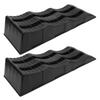2PCS Automotive Leveling Ramp 7716LBS Capacity 3 Different Height Long Lasting Use for Travel