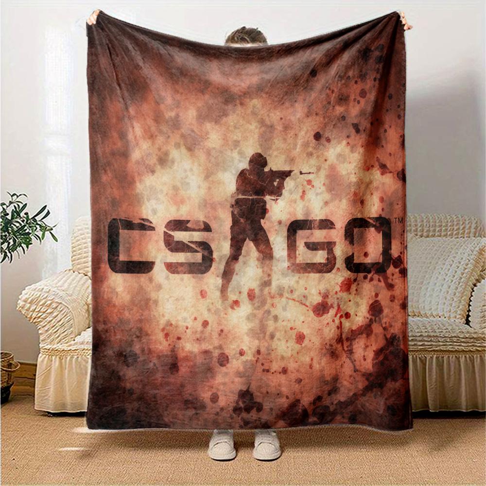 Counter-Strike Flannel Blanket, High quality Comfortable for All Seasons, Home Decor, Warmth and Comfort