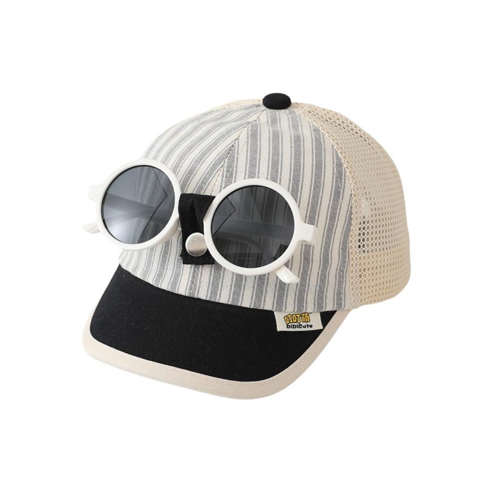 Thin Breathable Children Baseball Cap Breathable Mesh Kids Sun Hat Baby Sun Hat  Toddler Kids серый