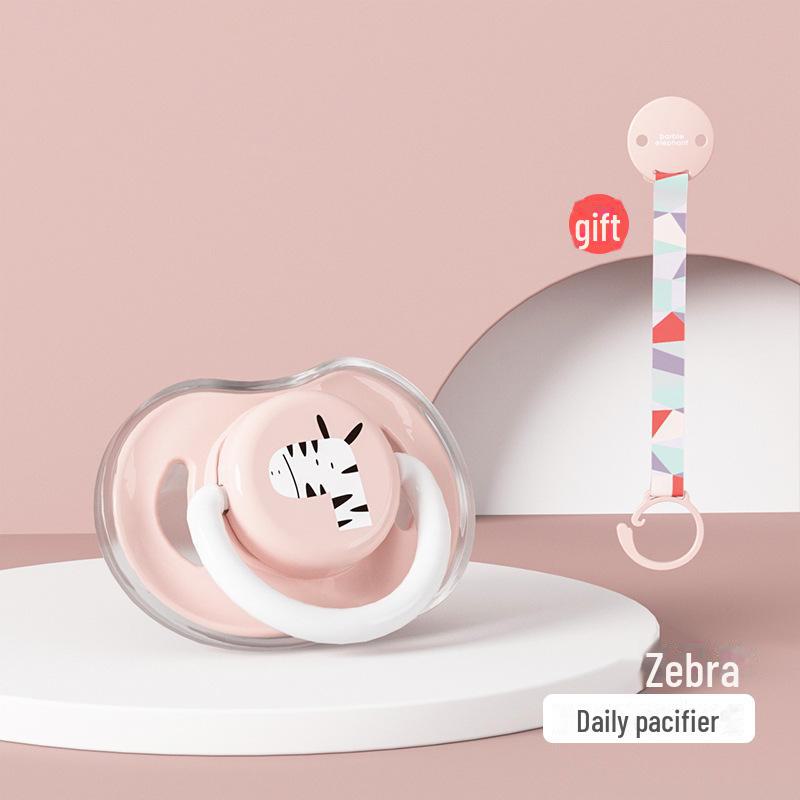 

Ультрамягкая силиконовая пустышка для новорожденных с успокаивающей имитацией грудного молока и цепочкой, препятствующей падению, для поддержки сна