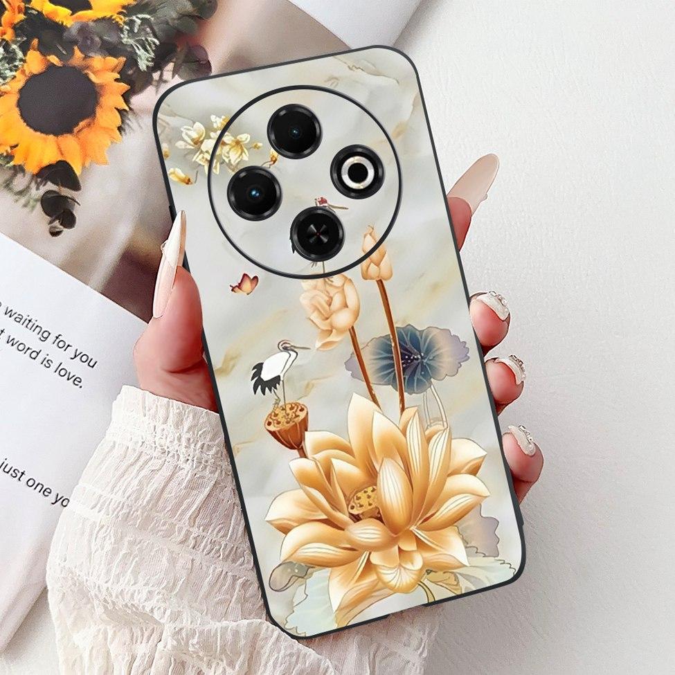 For Tecno Spark 30C 4G kl5 kl5n 5G KL8H Back Cover For Tecno Spark 30C Case Fashion Luxury Silicone Cute Cat Shockproof Painted
