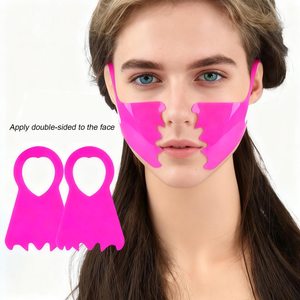 Facial Lift Tape Silicone Ear Hook Wrinkle Smoother Anti Aging Skin Tightening Patches for Women