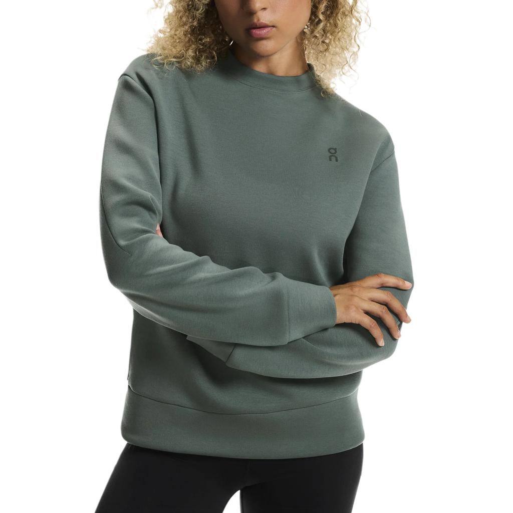 On Focus Tech Crew Knit Sports Pullover Lg Sleeve Sweatshirt Women sweatshirt 1WF30380153