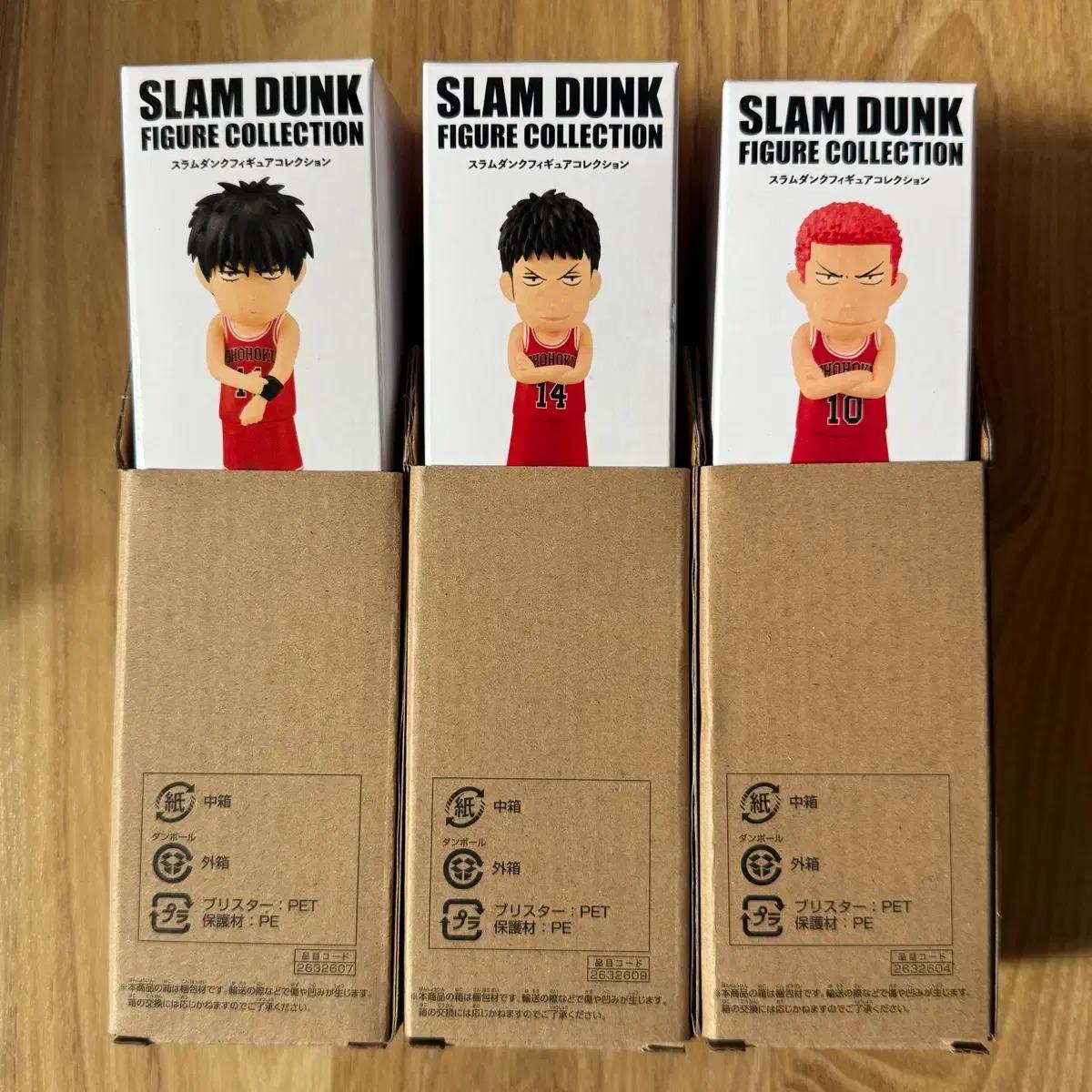 

SLAM DUNK SD Figure Collection (3 types) Seo Tae-eun Jeongdaeman Kang Baek-ho Used