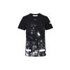 Off-White Fireworks And Galaxy Splatter Short Sleeve T-Shirt Unisex Tops Black OMAA002F176200179901