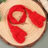 1/12 Dollhouse Handmade Mini Knitting Scarf Gloves Designed For Dolls Xmas Clothes Gown UP DIY Dollhouse Xmas Scene Decor