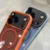 Transparent Metal Camera Bumper Cases For iPhone 17 11 12 13 16 Pro Max 15 16 Plus 17 Air For Magsafe Magnetic Clear Phone Cover