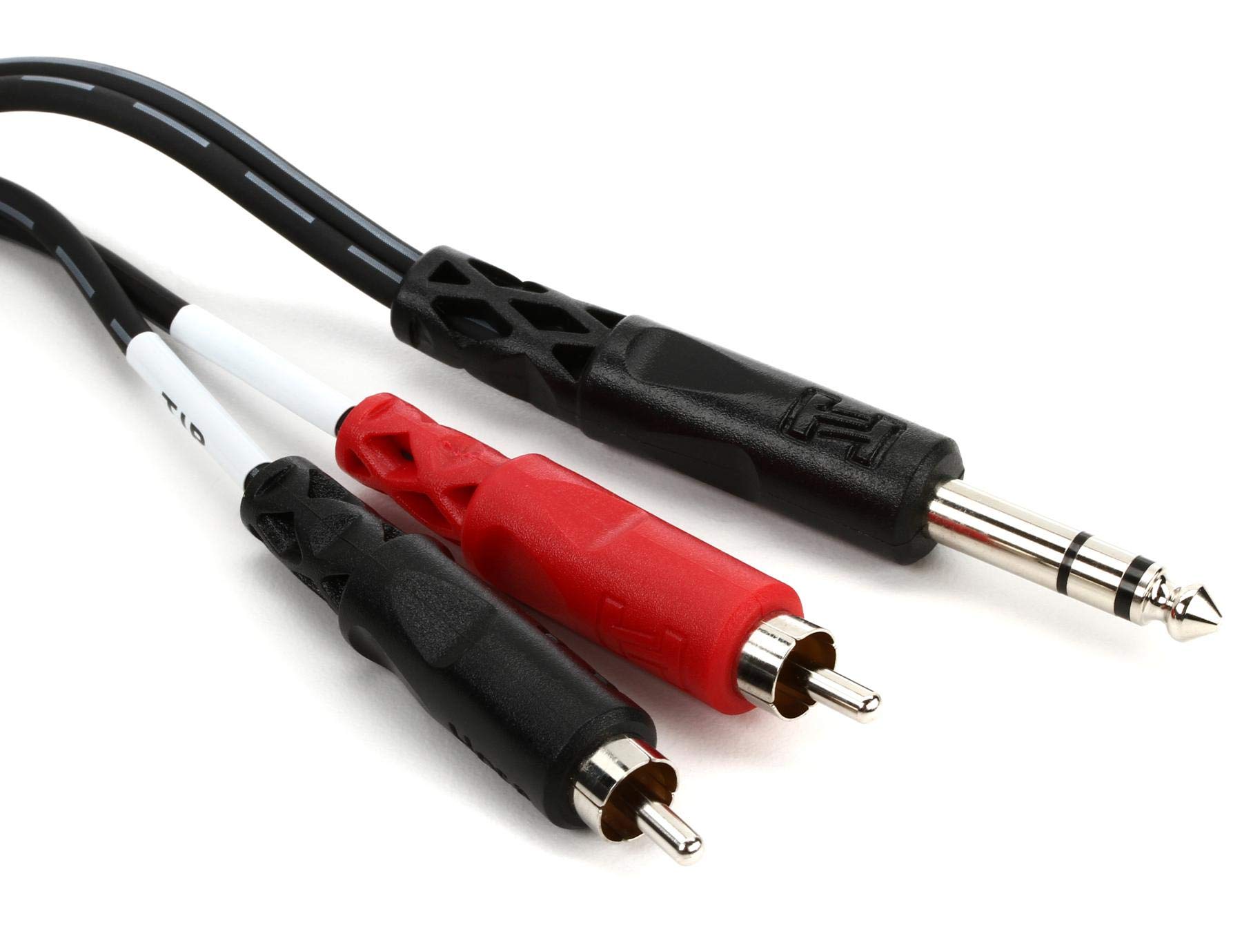 

Hosa 2m Stereo Phone Male to RCA Male x 2 Insertion Cable TRS-202 чорний