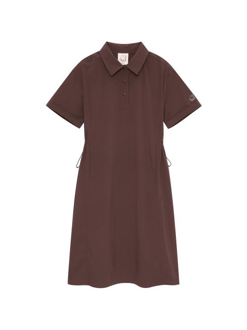 NORDISK Mimir Collar Dress - W_Brown