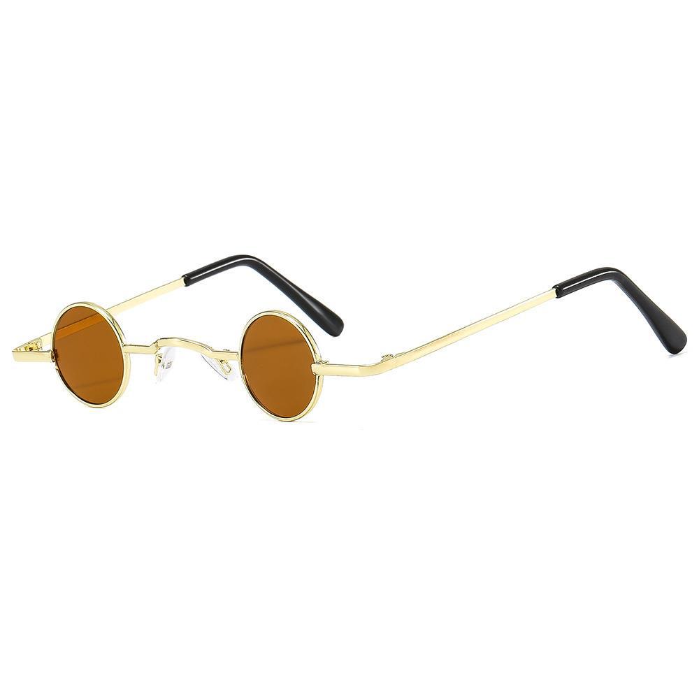 Small Frame Round Retro Sunglasses Men'S And Women'S Mini Small Round Frame Prince Glasses Glasses Hip Hop Sunglasses