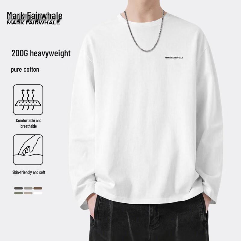 Mark Fairwhale Men's Heavyweight Cotton Long-Sleeve T-Shirt