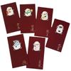 6PCS/SET Embroidery 2027 Sheep Year Red Envelope Traditional Cartoon Money Envelope  Spring Festival