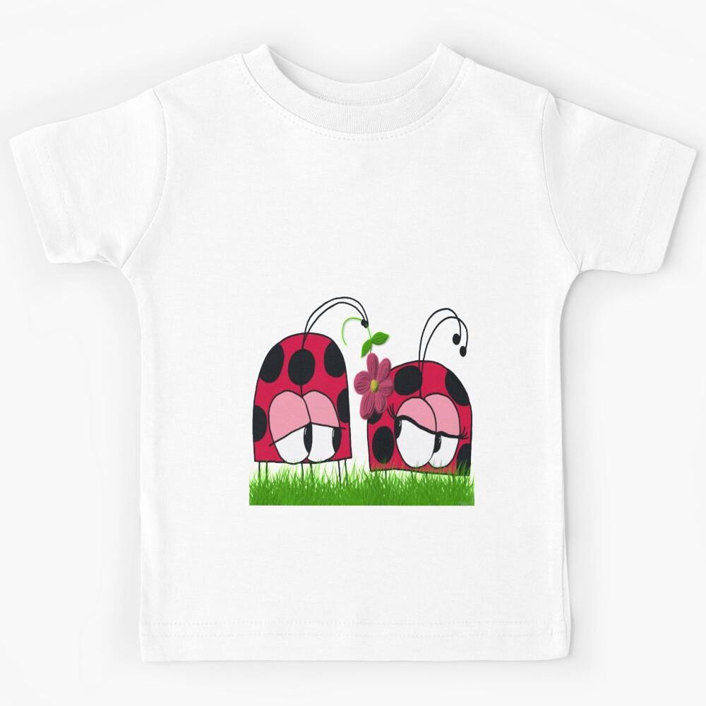 Ladybug Wooing His New Love Illustration Kids T-Shirt 100