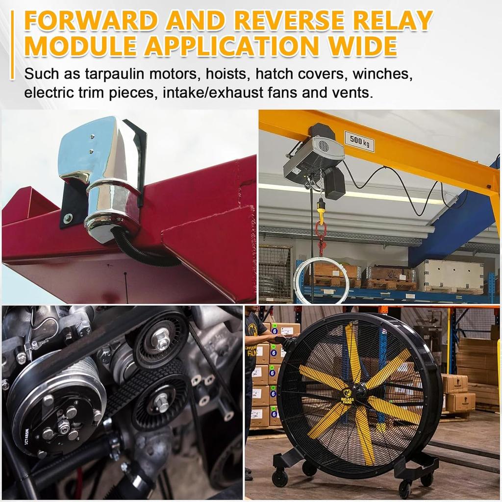 Forward and Reverse Relay Module fit for Tarp or Winch Motor Relay and Lift,Replace 5541100 24452 ATP0110