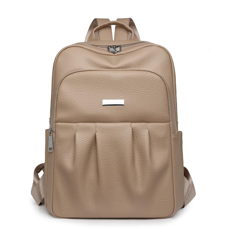 

Простой и элегантный женский летний повседневный рюкзак, модный однотонный легкий женский рюкзак из нейлоновой ткани