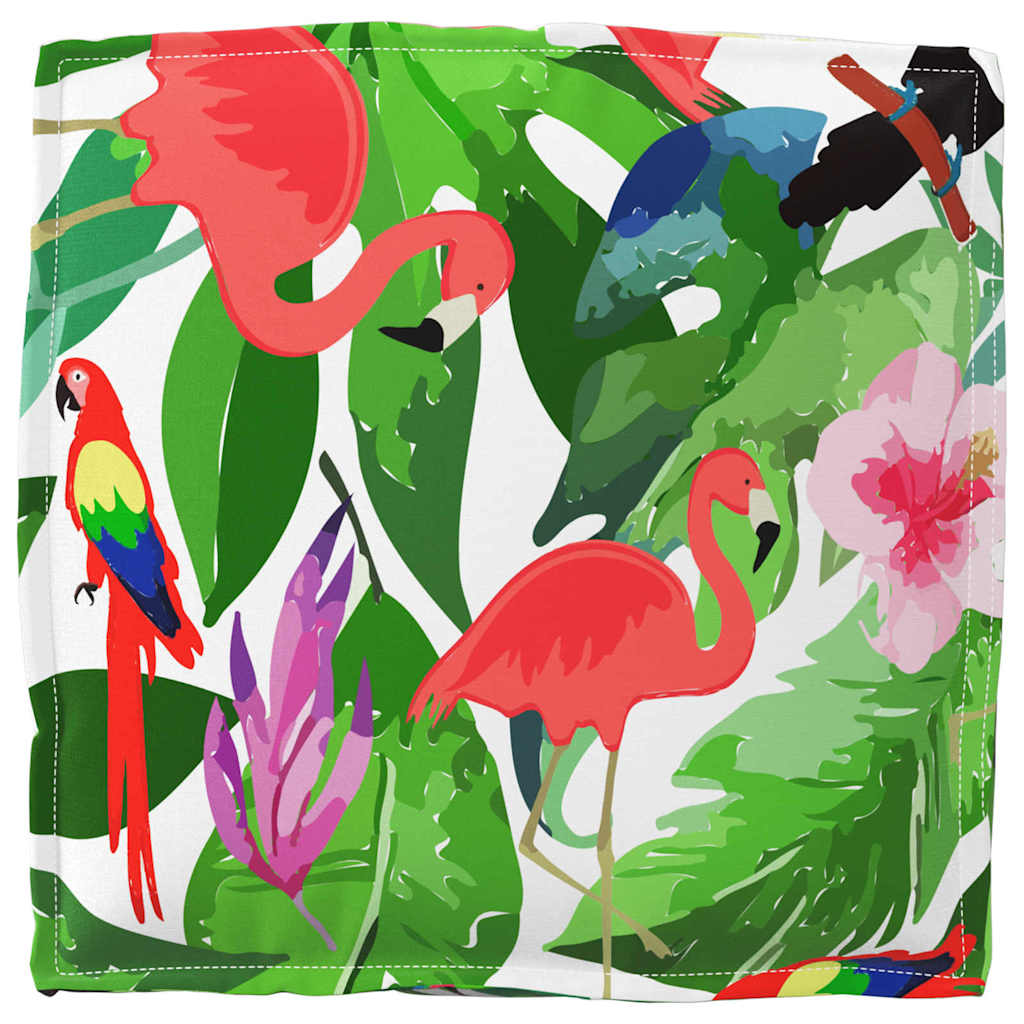 Floral Cushions 6 pcs Multicolour 40 x 40 x 8 cm Oxford Fabric