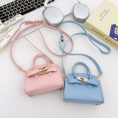 Children's Bag 2025 Summer Girls Trendy Versatile Contrasting Color Mini Portable Shoulder Change Bag Children's Messenger Bag