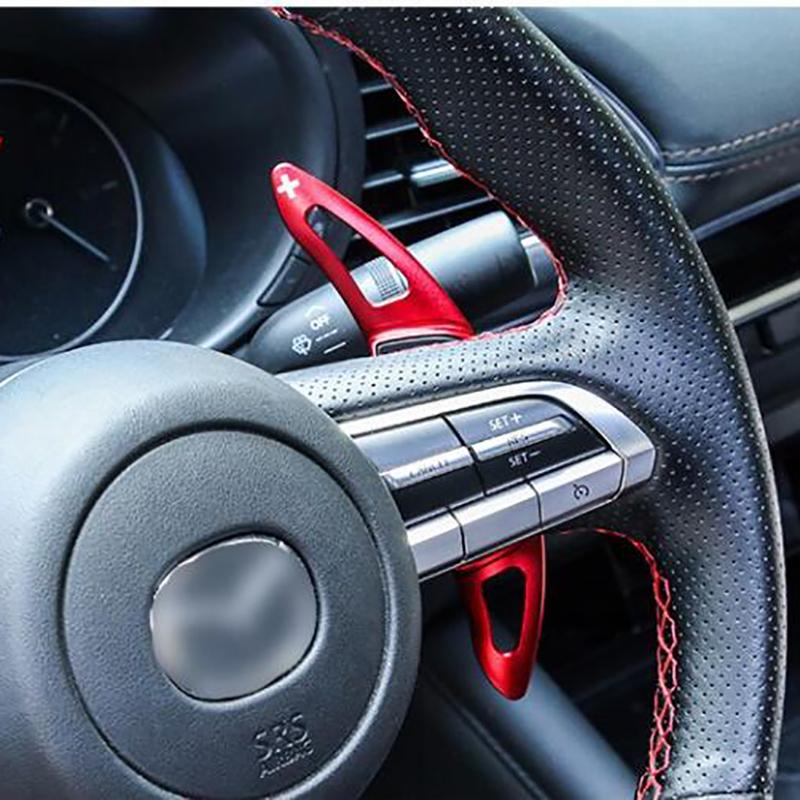 1Pair Steering Wheel Gear Shift Paddle Shifter For Mazda 3 Mazada3 CX30 CX-30    Aluminum Alloy Paddle Extension