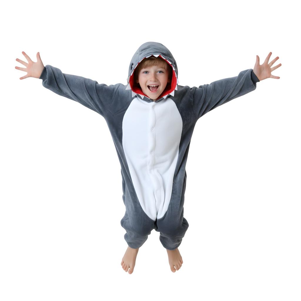 Piżama Onesie Kigurumi Kostium Przebranie Rekin Dzieci 105 - 115Cm