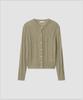 Deolil Mohair Vintage Puff Cardigan_Light Khaki