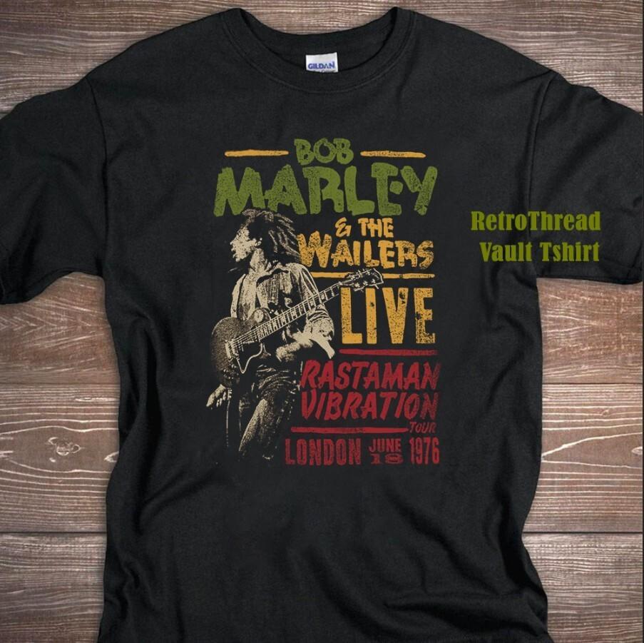 Bob Marley Unisex T-Shirt Rastaman Vibration Tour 1976