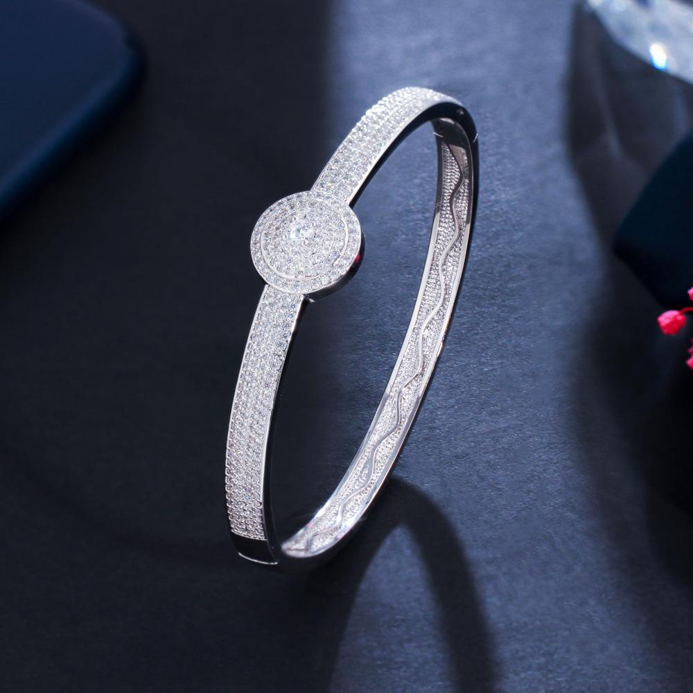 Jewelry Diamond-Set Gold-Plated Bracelet Bracelet Personalized Super Flash Zircon Hand Jewelry