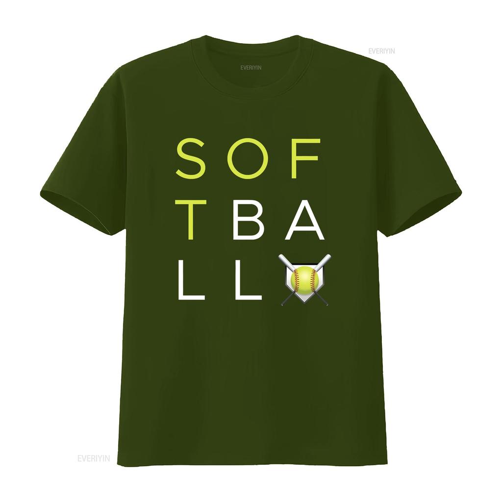 Softball Fan T Shirt Birthday vintage Washed Comfortable Stretched Stylish designer clothes fashion streetwear