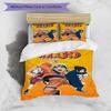 3pcs NARUTO Design Cover Set - HD Printed Bedding with 1 Cover and 2 Pillowcases - Perfect for Home and Dorm Decor