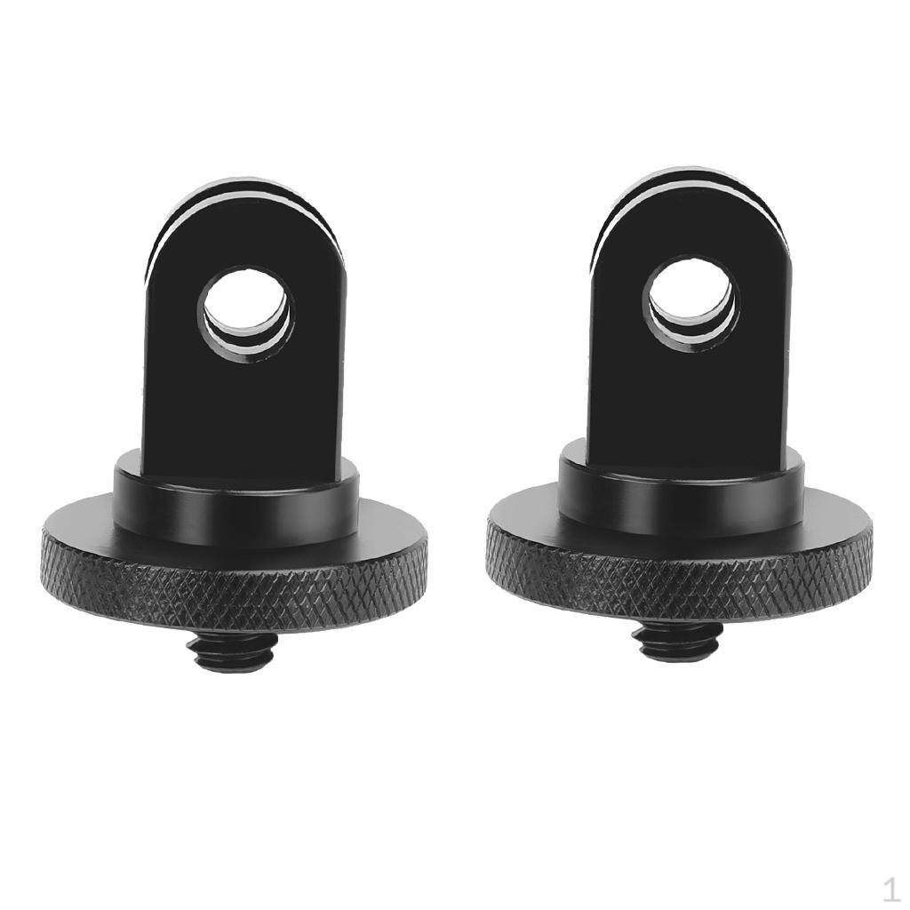 

2Pcs Action Camera Conversion Mount Adapter 1/4inch Thread for Go