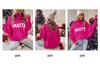 Women's European and American Loose Bat Sleeve Christmas Turtleneck Sweater