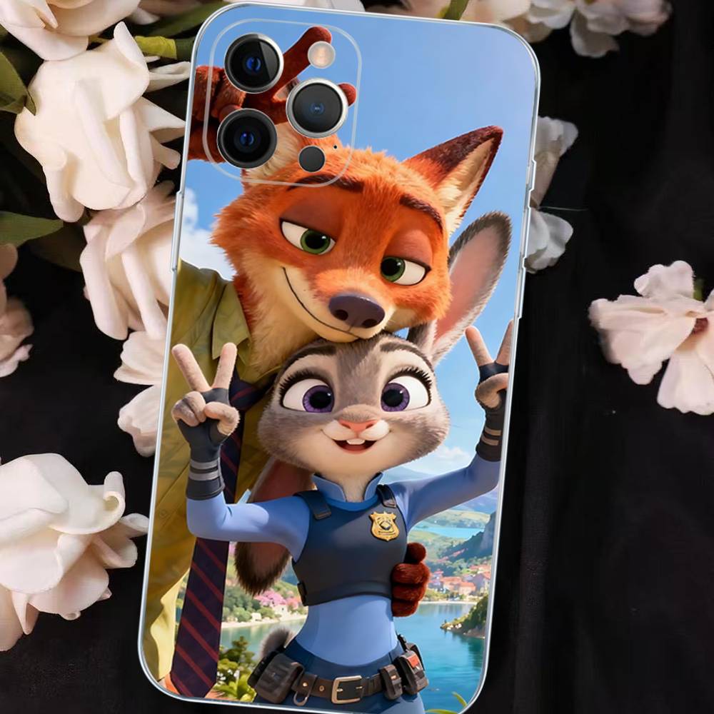 Z-ZootopiaS 2 1 Movie Phone Case For IPhone 17 16 15 Plus 14 13 Mini 12 11 Pro Max Soft Shell Cover
